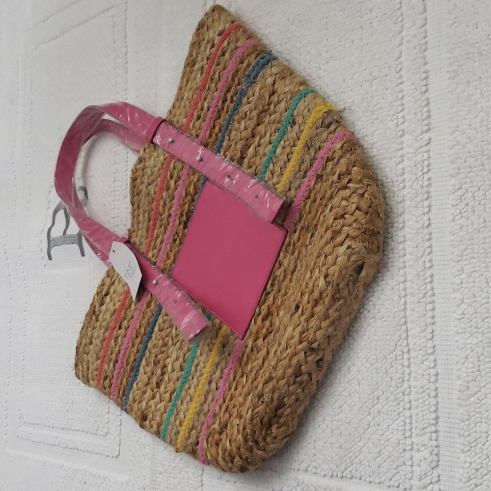 TIME AND TRU JUTE TOTE BAG